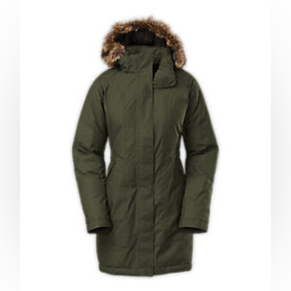 The North Face Women’s Down Parka in Forest Green